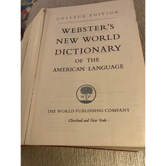 Vtg  WEBSTER'S NEW WORLD DICTIONARY of the American Language Hard Cover 1953 - Picture 4 of 6